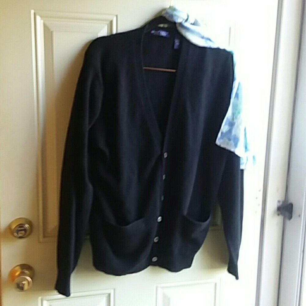 2 ply cashmere cardigan Grant Thomas